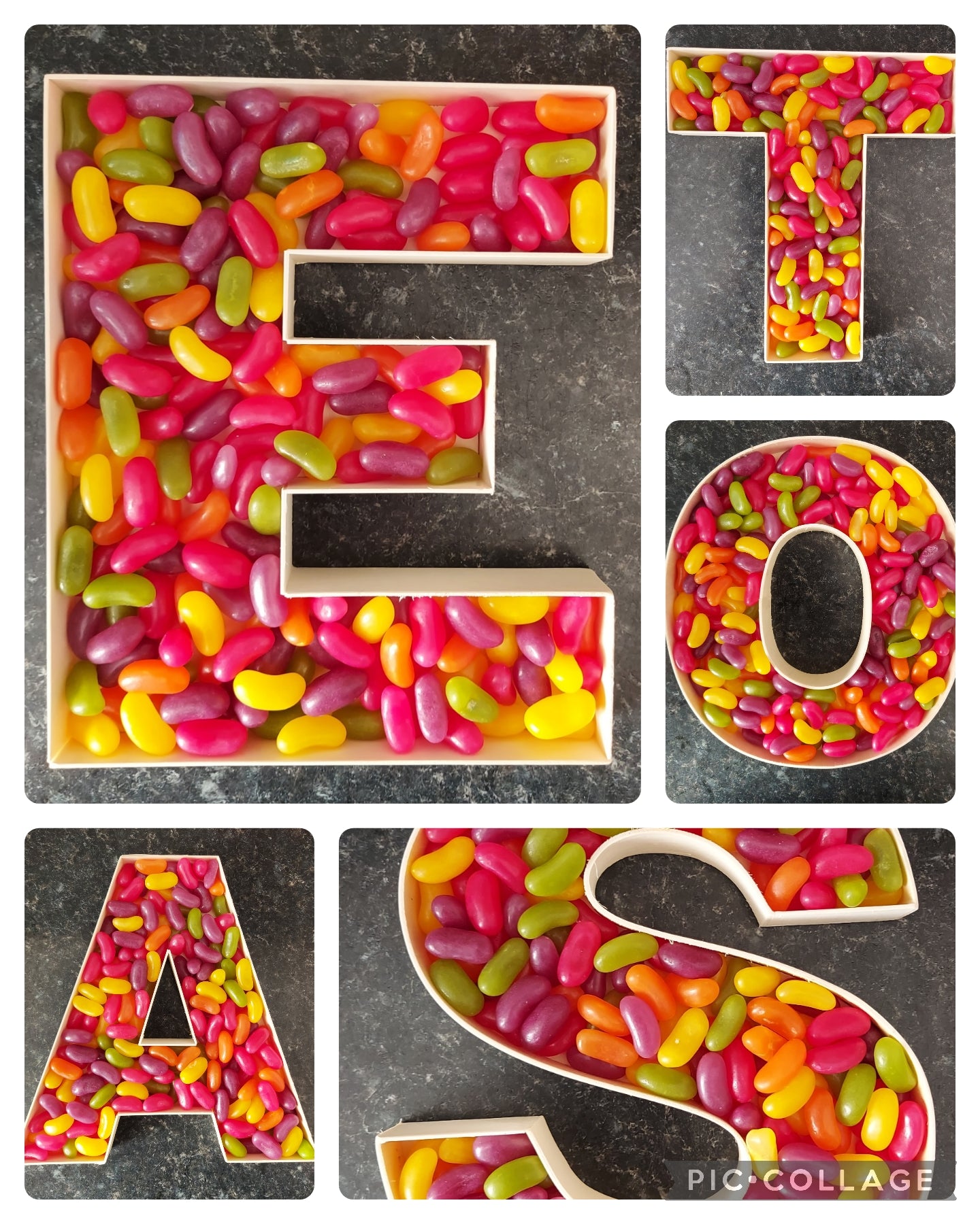 Filled Letters and Numbers